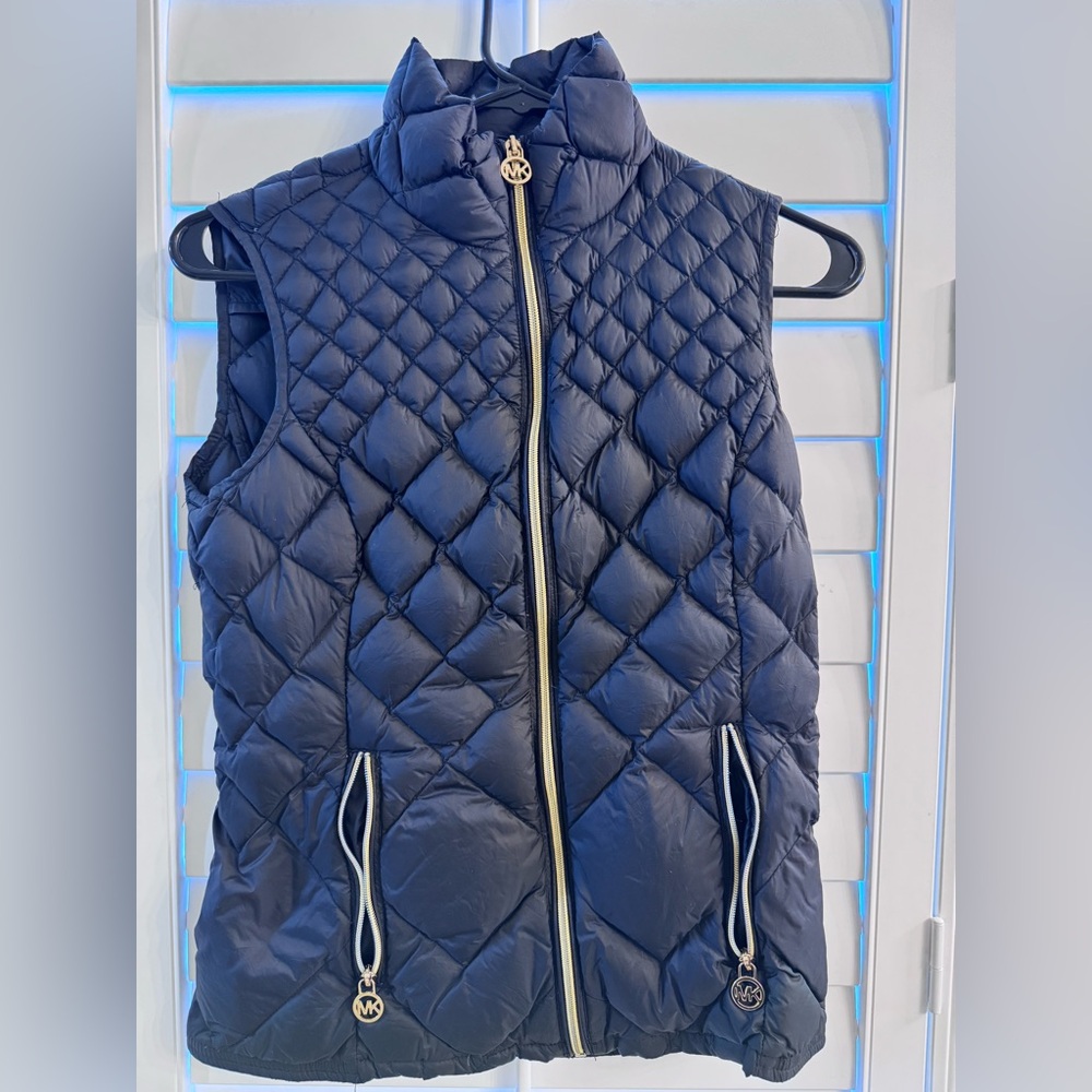 Michael Kors Black Quilted Vest